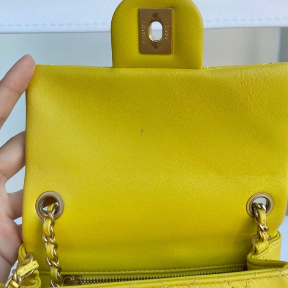 Authentic Chanel CoCo Crush Mini Bag Yellow - Picture 15 of 16